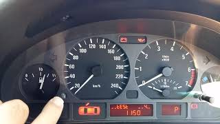 BMW E46 instrument cluster reset Fuel gauge Calibration Software Reset [upl. by Caputo412]