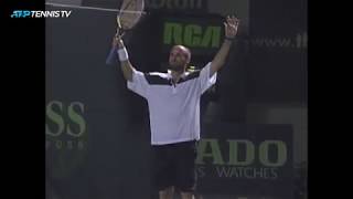 Top 10 Great Andre Agassi ATP Shots [upl. by Eppes]