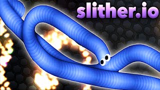 WORLDS LONGEST SLITHERIO SNAKE SlitherIO [upl. by Asilat]