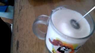 Aerolatte Review Frothing Cold Milk In Under 1 Minute [upl. by Yretsym]