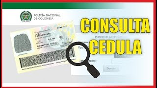 Consultar cédula de Colombia [upl. by Collette]