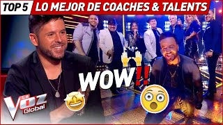 Las MEJORES actuaciones de los COACHES y sus TALENTS en La Voz [upl. by Anneiv904]