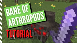 Minecraft BANE OF ARTHROPODS Enchantment Tutorial What It Does amp More [upl. by Ondine540]