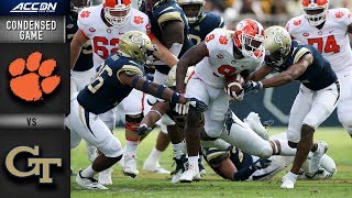 Clemson vs Georgia Tech Condensed Game  2018 ACC Football [upl. by Amliw254]